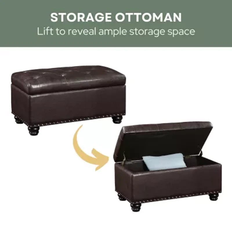 Designs4Comfort 7th Avenue Storage Ottoman