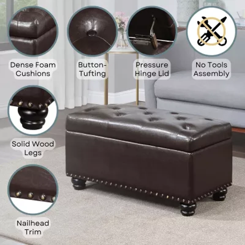 Designs4Comfort 7th Avenue Storage Ottoman