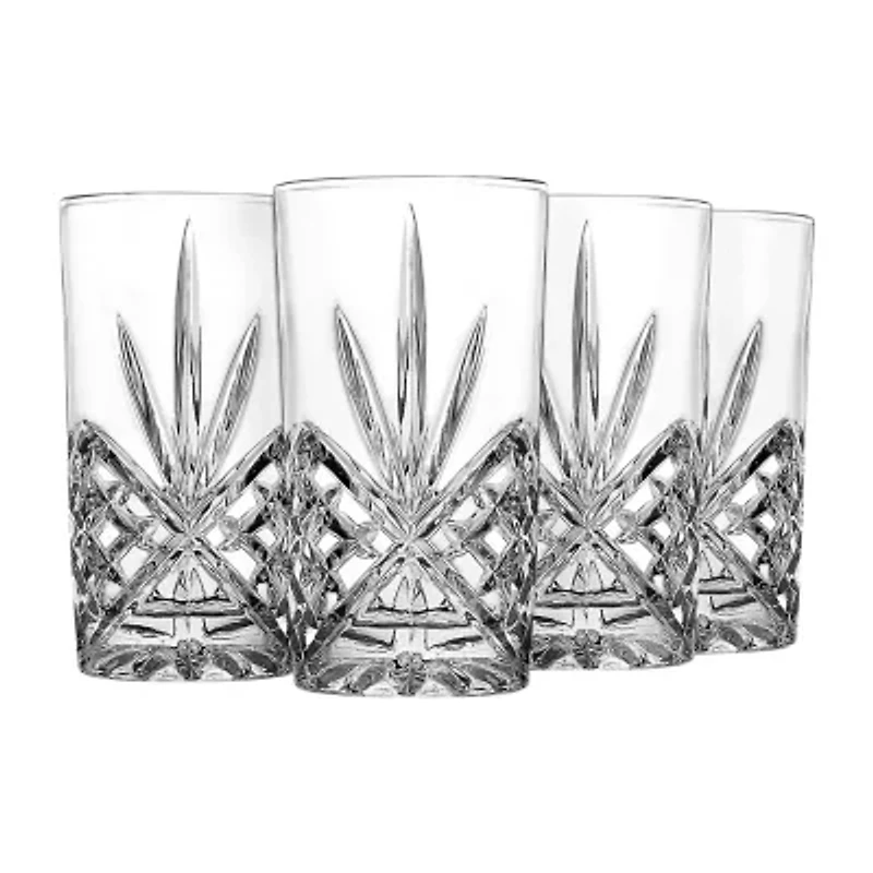 Godinger Silver Dublin Crystal 4-pc. Highball Glasses Lead Free