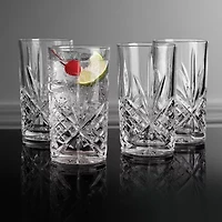 Godinger Silver Dublin Crystal 4-pc. Highball Glasses Lead Free