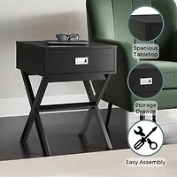 Designs2go Living Room Collection Storage 1-Drawer End Table