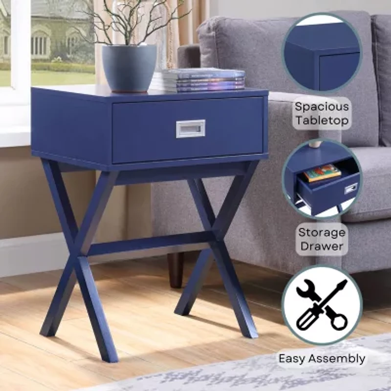 Designs2go Living Room Collection Storage 1-Drawer End Table