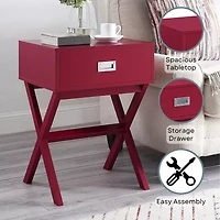 Designs2go Living Room Collection Storage 1-Drawer End Table