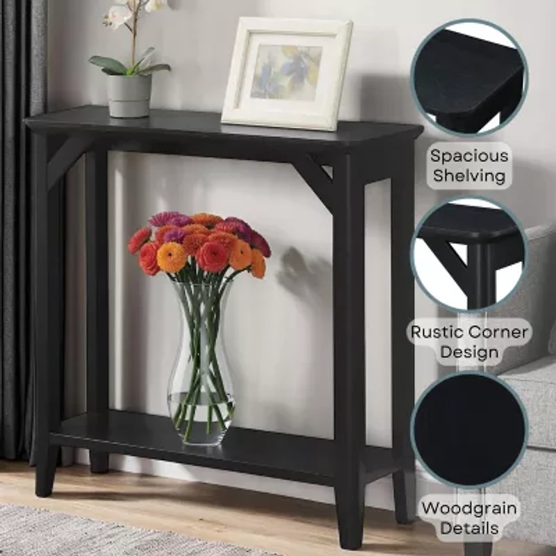 Winston Hall Table with Shelf