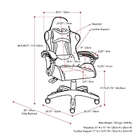 Ravagers Ergonomic Design Adjustable Height Office and Gaming Chair