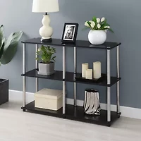 Designs2Go No Tools Console Table with Shelves