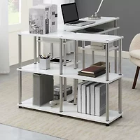 Designs2Go No Tools Console Table with Shelves