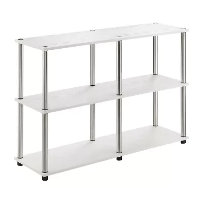 Designs2Go No Tools Console Table with Shelves