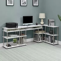 Designs2Go No Tools Console Table with Shelves