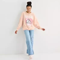 Aristocats Sweatshirt Womens Juniors Crew Neck Long Sleeve