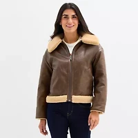 Levi's® Womens Faux Leather Reversible Midweight Jacket
