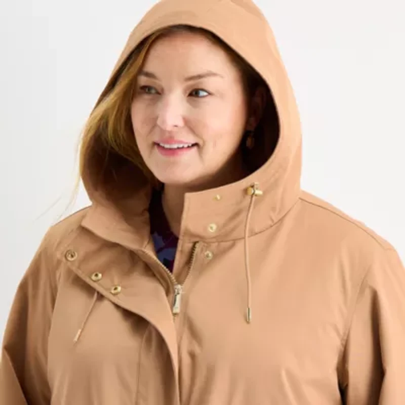 Liz Claiborne Womens Midweight Plus Anorak