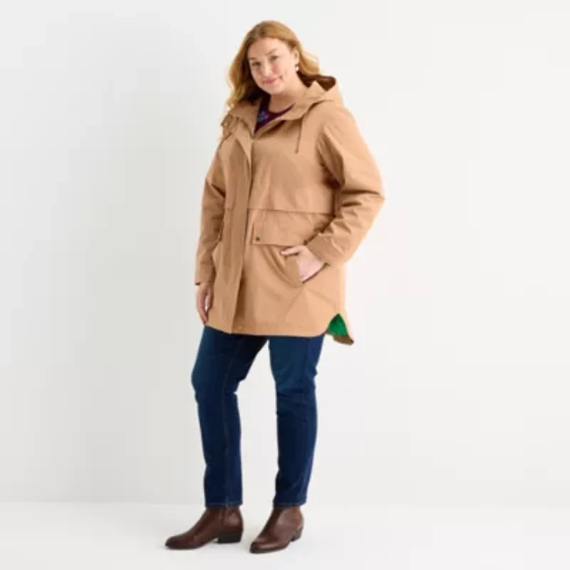 Liz Claiborne Womens Midweight Plus Anorak