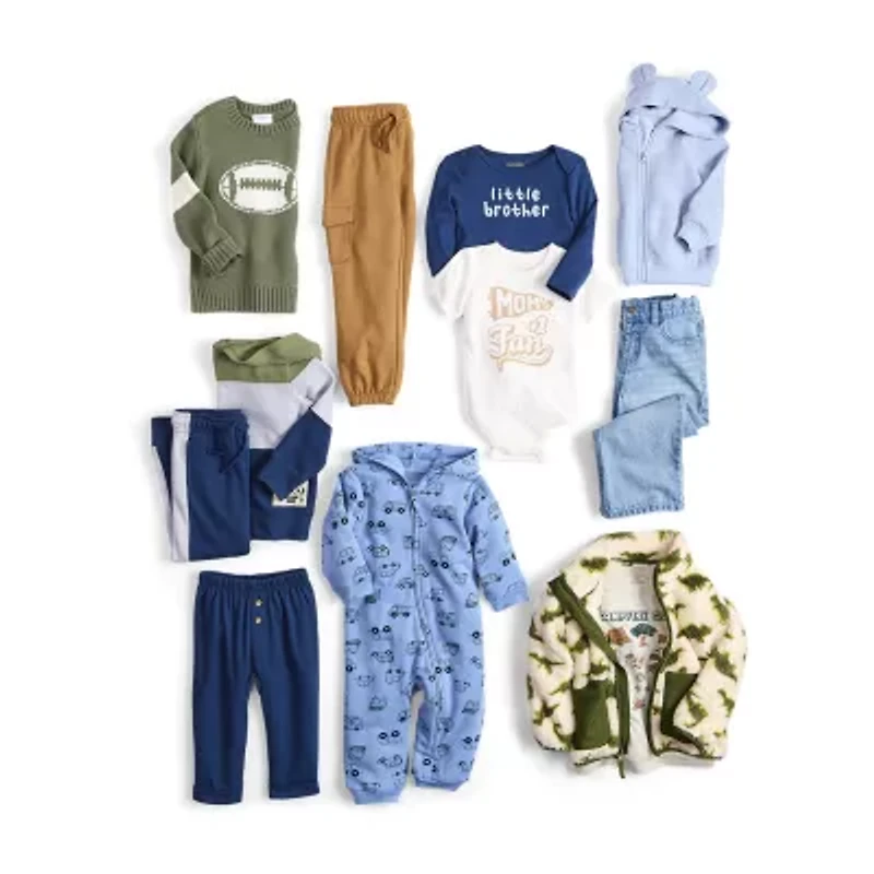 Okie Dokie Baby Boys Long Sleeve Jumpsuit