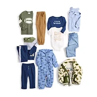Okie Dokie Baby Boys Long Sleeve Jumpsuit