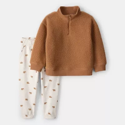 Carter's Sherpa Bear Toddler Boys 2-pc. Pant Set