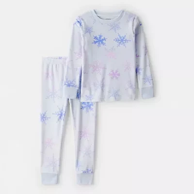 Carter's Velboa Toddler Girls Round Neck Long Sleeve 2-pc. Pajama Sets