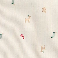 Carter's Family Matching Holiday Toddler Unisex Rib Round Neck Long Sleeve 2-pc. Pajama Sets