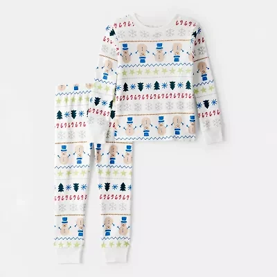 Carter's Family Matching Fairisle Toddler Unisex Rib Round Neck Long Sleeve 2-pc. Pajama Sets