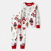 Carter's Family Matching Santa Toddler Unisex Round Neck Long Sleeve 2-pc. Pajama Sets