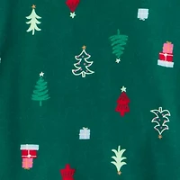 Carter's Family Matching Christmas Tree Little & Big Kid Unisex Round Neck Long Sleeve 2-pc. Pajama Sets