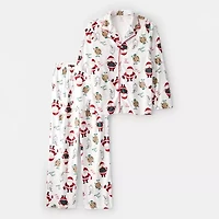Carter's Family Matching Adult Santa Unisex Adult Fleece Long Sleeve 2-pc. Matching Family Pajama Sets