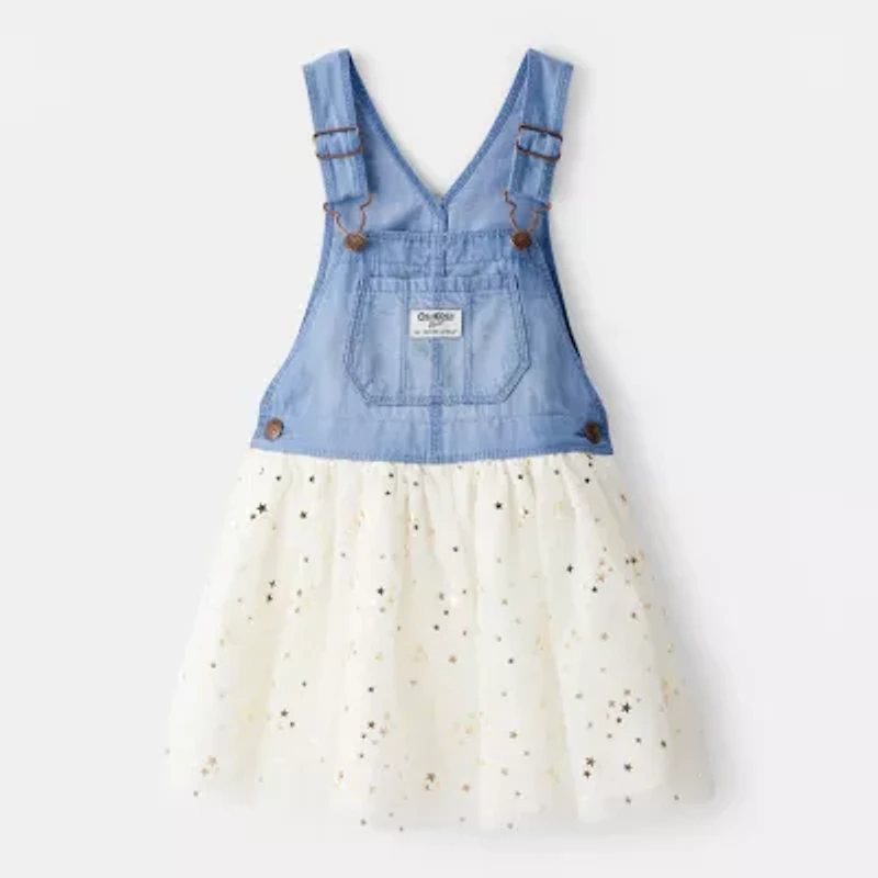 Oshkosh Toddler Girls Adjustable Straps Skirtalls