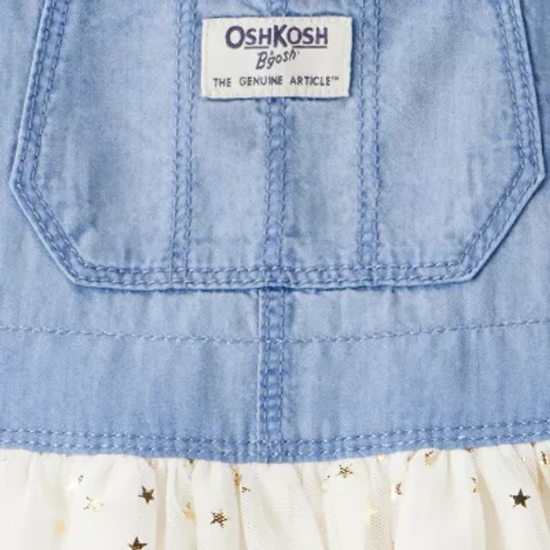 Oshkosh Toddler Girls Adjustable Straps Skirtalls
