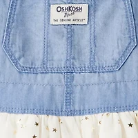 Oshkosh Toddler Girls Adjustable Straps Skirtalls