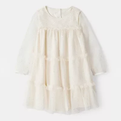 Carter's Toddler Girls Long Sleeve Fitted A-Line Dress