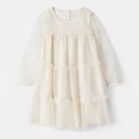 Carter's Toddler Girls Long Sleeve Fitted A-Line Dress