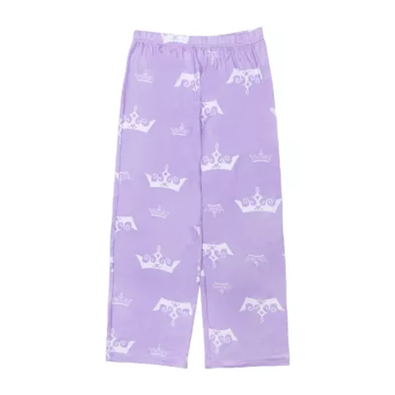 Disney Collection Little & Big Kid Girls Princess Crew Neck Long Sleeve 2-pc. Pajama Sets