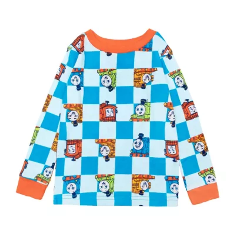 Toddler Boys Thomas and Friends Crew Neck Long Sleeve 4-pc. Pajama Sets