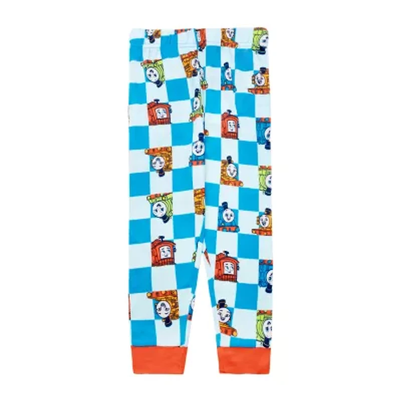 Toddler Boys Thomas and Friends Crew Neck Long Sleeve 4-pc. Pajama Sets