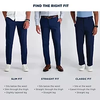 Haggar Mens Straight Fit Flat Front Pant