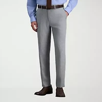 Haggar Premium Comfort Melange Broken Twill Mens Slim Fit Flat Front Pant