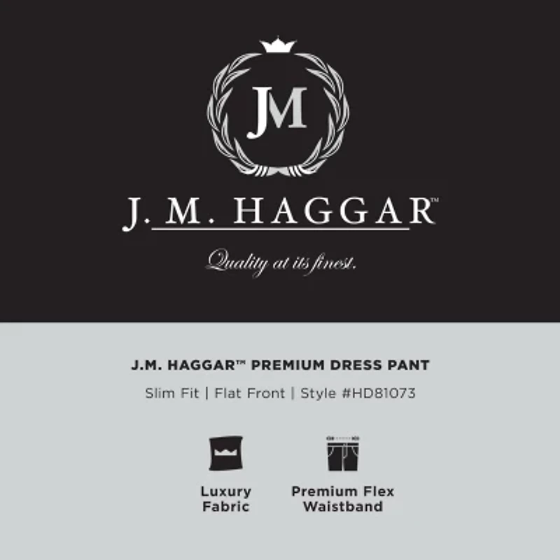 Haggar J.M. Premium Stretch Mens Slim Fit Flat Front Pant