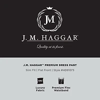 Haggar J.M. Premium Stretch Mens Slim Fit Flat Front Pant