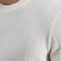 Haggar Mens Crew Neck Long Sleeve Pullover Sweater