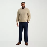 Haggar Mens Crew Neck Long Sleeve Pullover Sweater