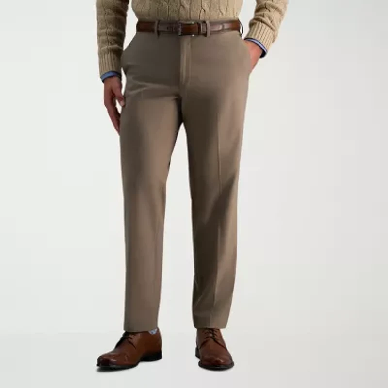 Haggar JMH Flannel Mens Straight Fit Flat Front Pant