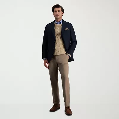 Haggar JMH Flannel Mens Straight Fit Flat Front Pant