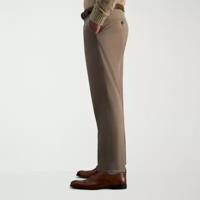 Haggar JMH Flannel Mens Straight Fit Flat Front Pant