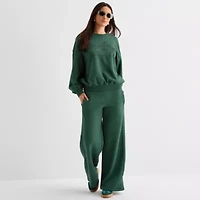 Arizona Womens Juniors Crew Neck Long Sleeve Sweatshirt