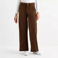 Arizona Womens Juniors Low Rise Corduroy Pant