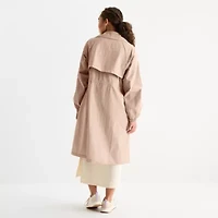 Xersion Womens Heavyweight Woven Trench Coat