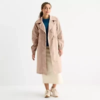 Xersion Womens Heavyweight Woven Trench Coat