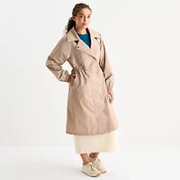 Xersion Womens Heavyweight Woven Trench Coat