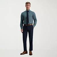 Haggar Smart Wash Mens Slim Fit Easy Care Long Sleeve Dress Shirt