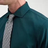 Haggar Smart Wash Mens Slim Fit Long Sleeve Dress Shirt